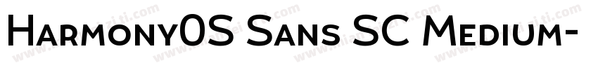 Harmony0S Sans SC Medium字体转换